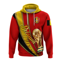 Custom Belgium Football 2022 Hoodie LT2 - Wonder Print Shop