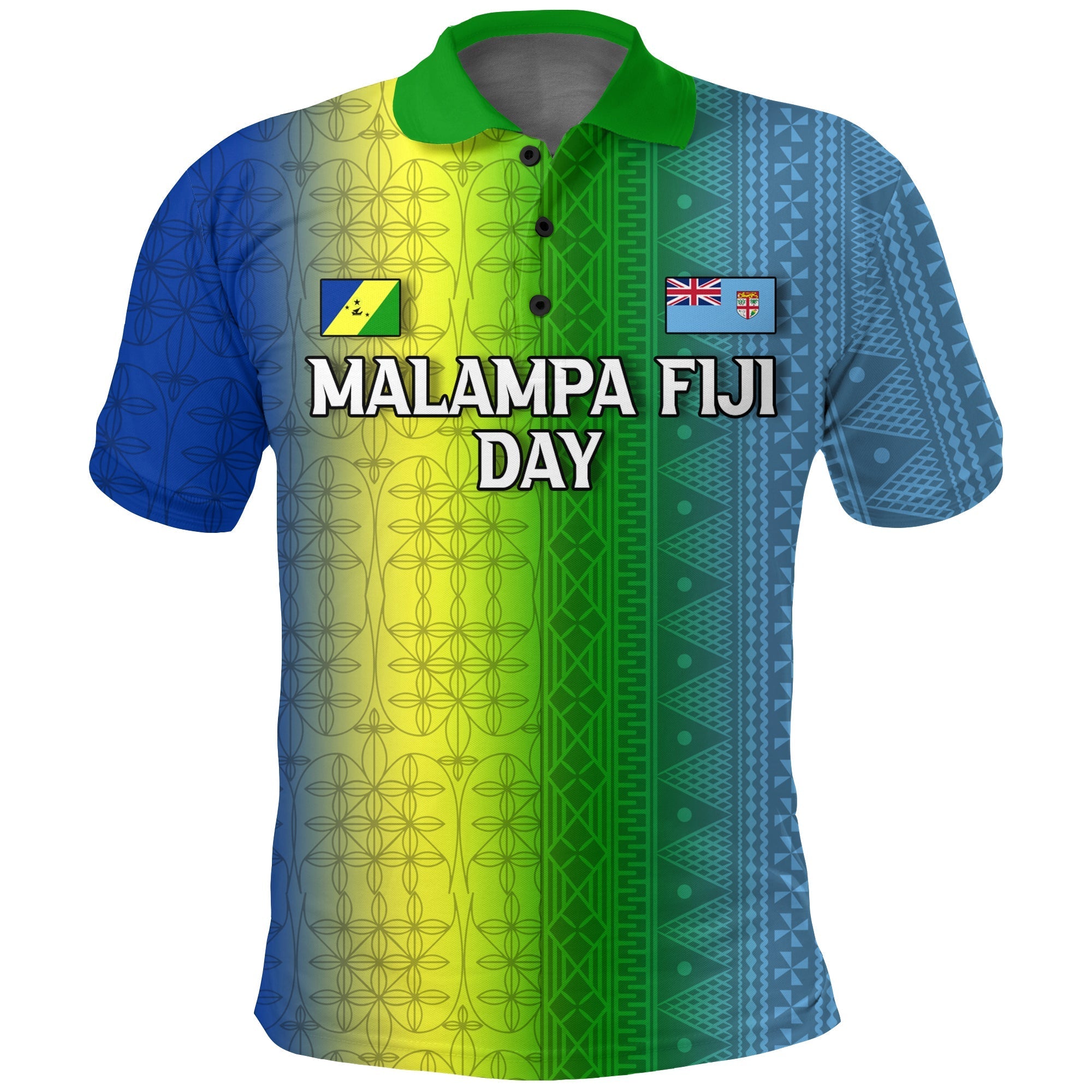 Malampa Vanuatu Fiji Day Polo Shirt Flag Version LT12 - Wonder Print Shop