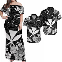 Hawaii Matching Hawaiian Shirt And Dress Polynesia White Kanaka Maoli LT13 - Wonder Print Shop