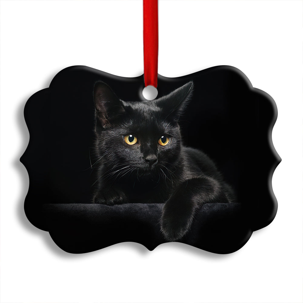 black-cat-lover-kitty-horizontal-ornament