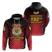 Belgium Independence Day Hoodie Coat Of Arms LT12 - Wonder Print Shop
