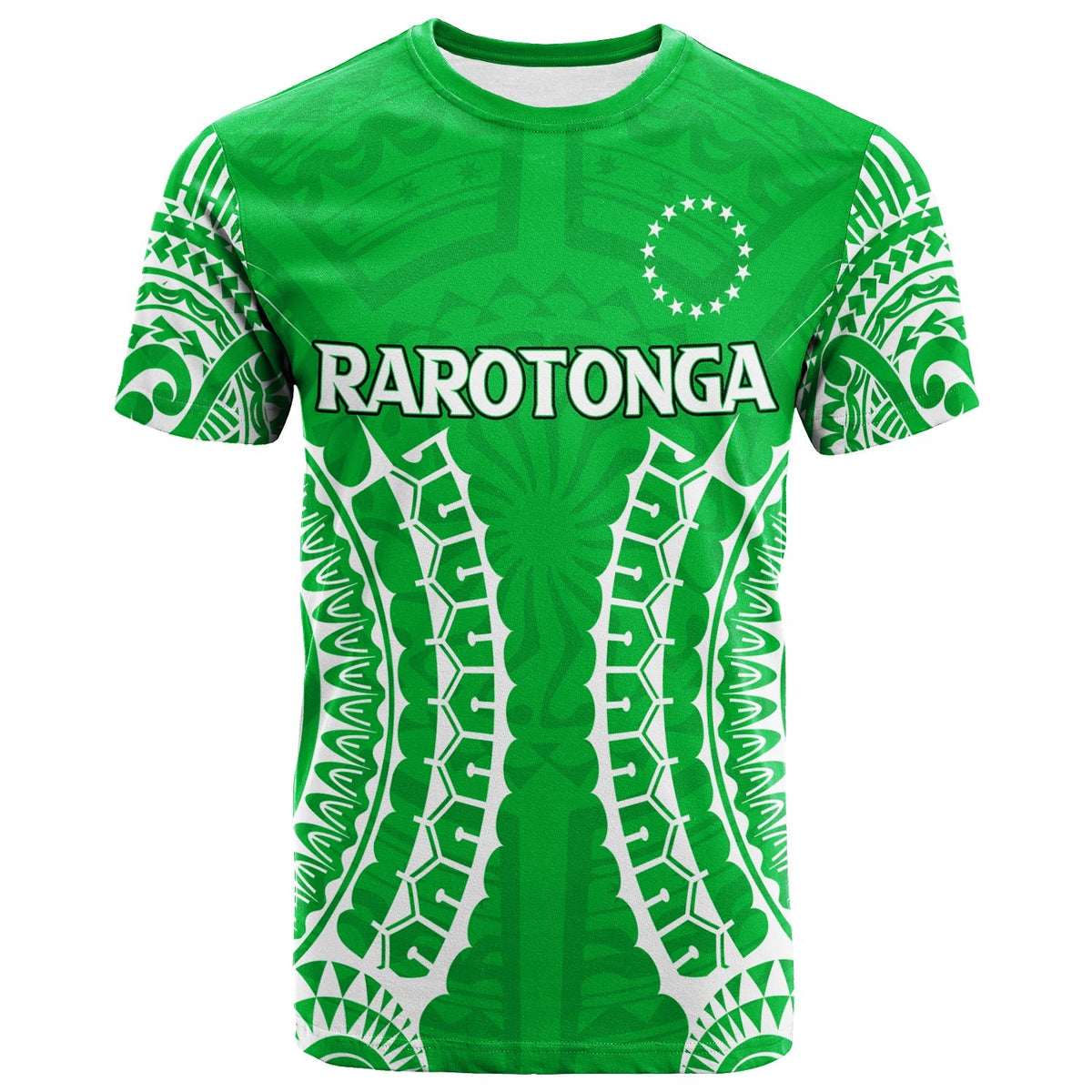 Cook Islands Rarotonga T Shirt Tribal Pattern LT12 - Wonder Print Shop