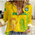 (Custom Personalised) Brazil Champion Football World Cup 2022 Women Casual Shirt - LT12 - Wonder Print Shop
