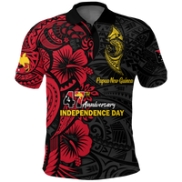 Papua New Guinea 47th Independence Day Bird Of Paradise Polo Shirt LT2 - Wonder Print Shop