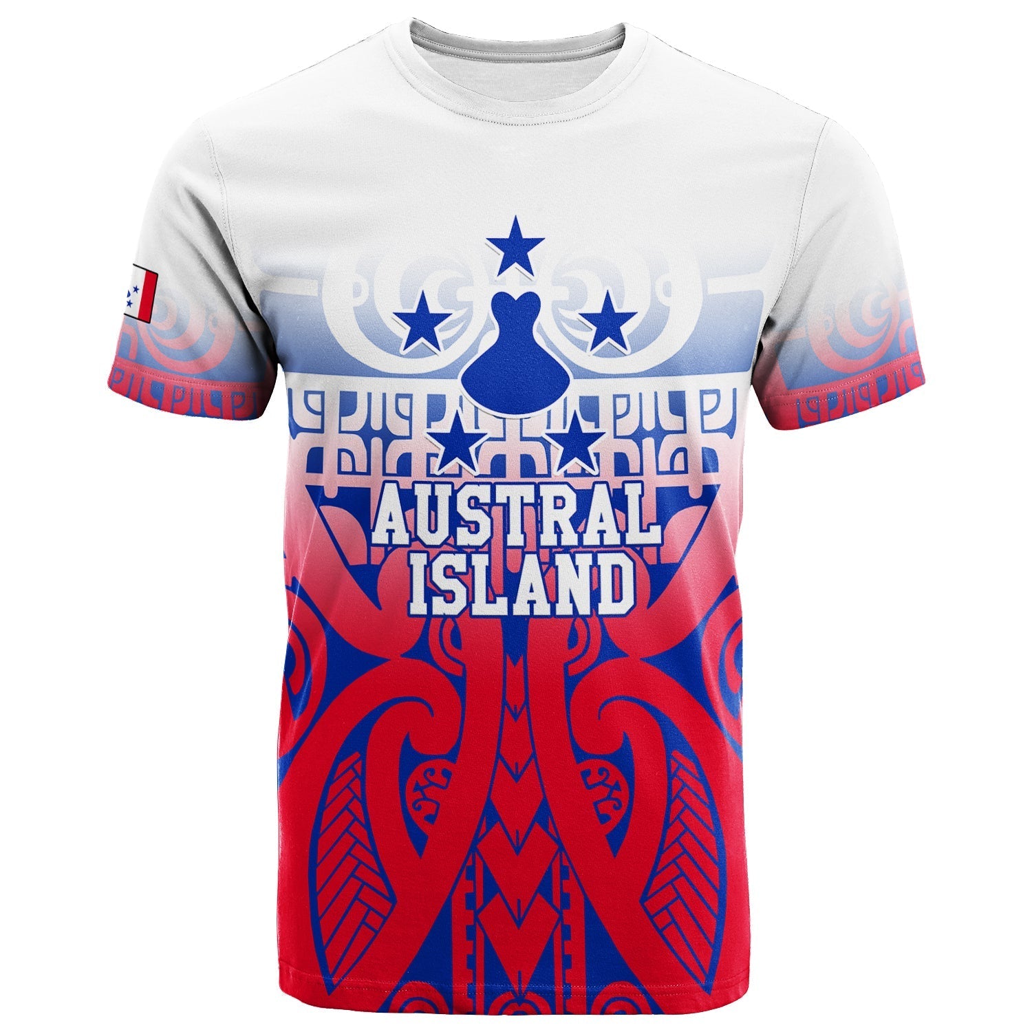 Austral Islands Tribal Tattoo T Shirt LT12 - Wonder Print Shop