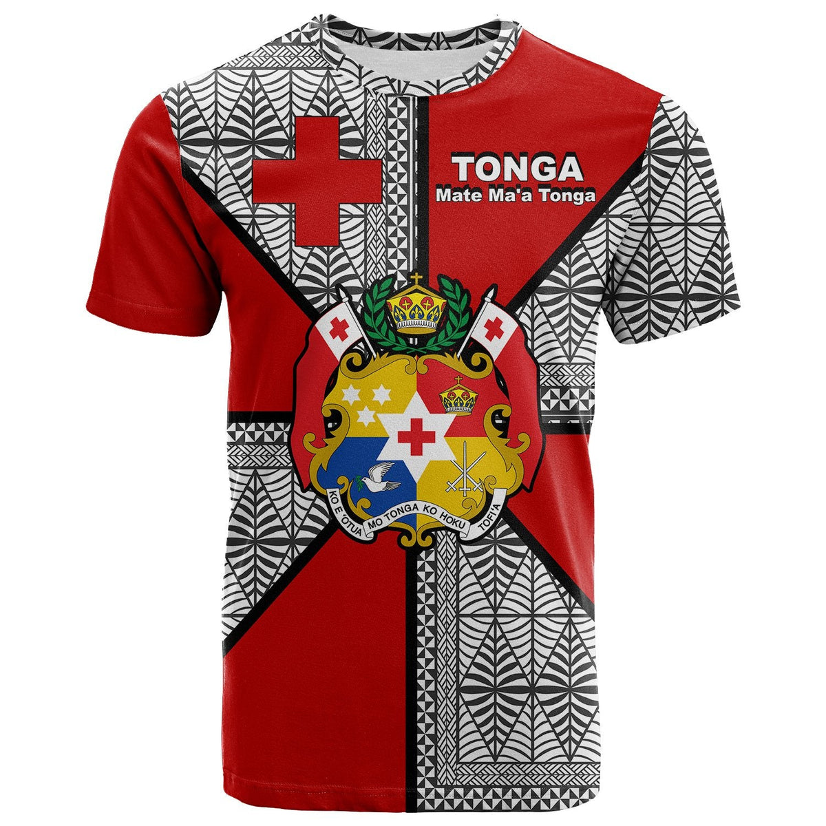 Mate MaA Tonga T Shirt Tongan Patterns LT20 - Wonder Print Shop