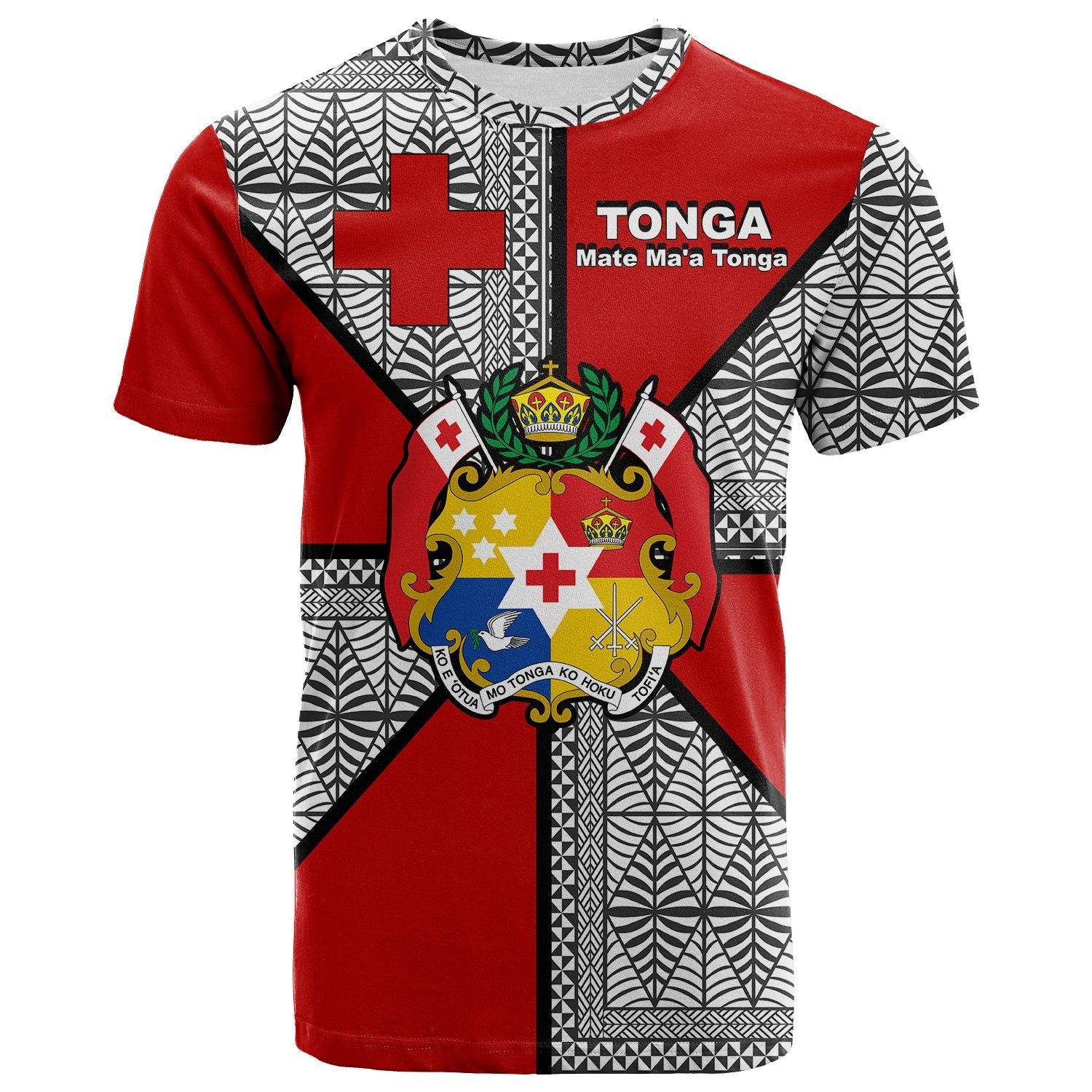 Mate MaA Tonga T Shirt Tongan Patterns LT20 - Wonder Print Shop