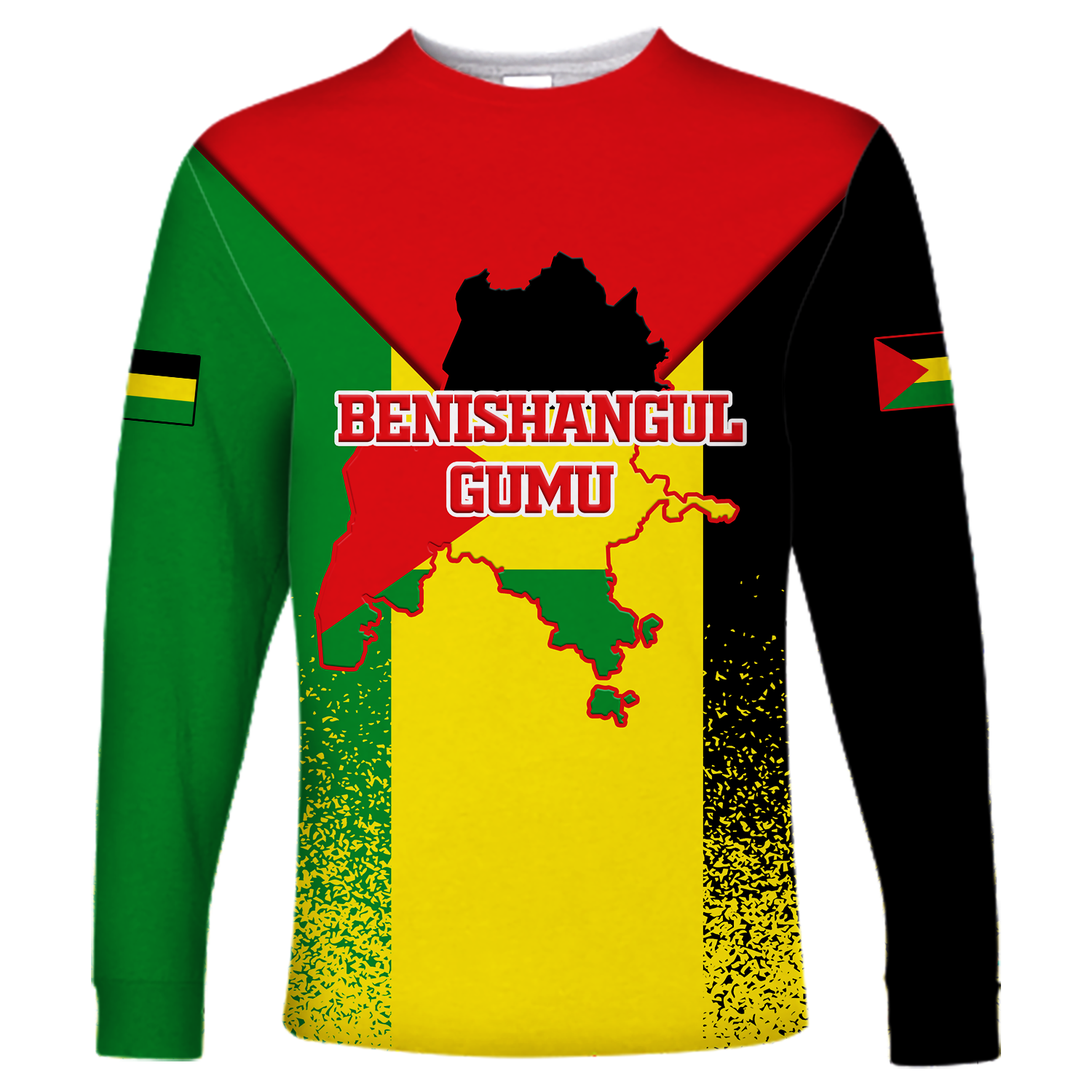 Benishangul-Gumuz Legend Ethiopia Long Sleeve Shirt LT12 - Wonder Print Shop