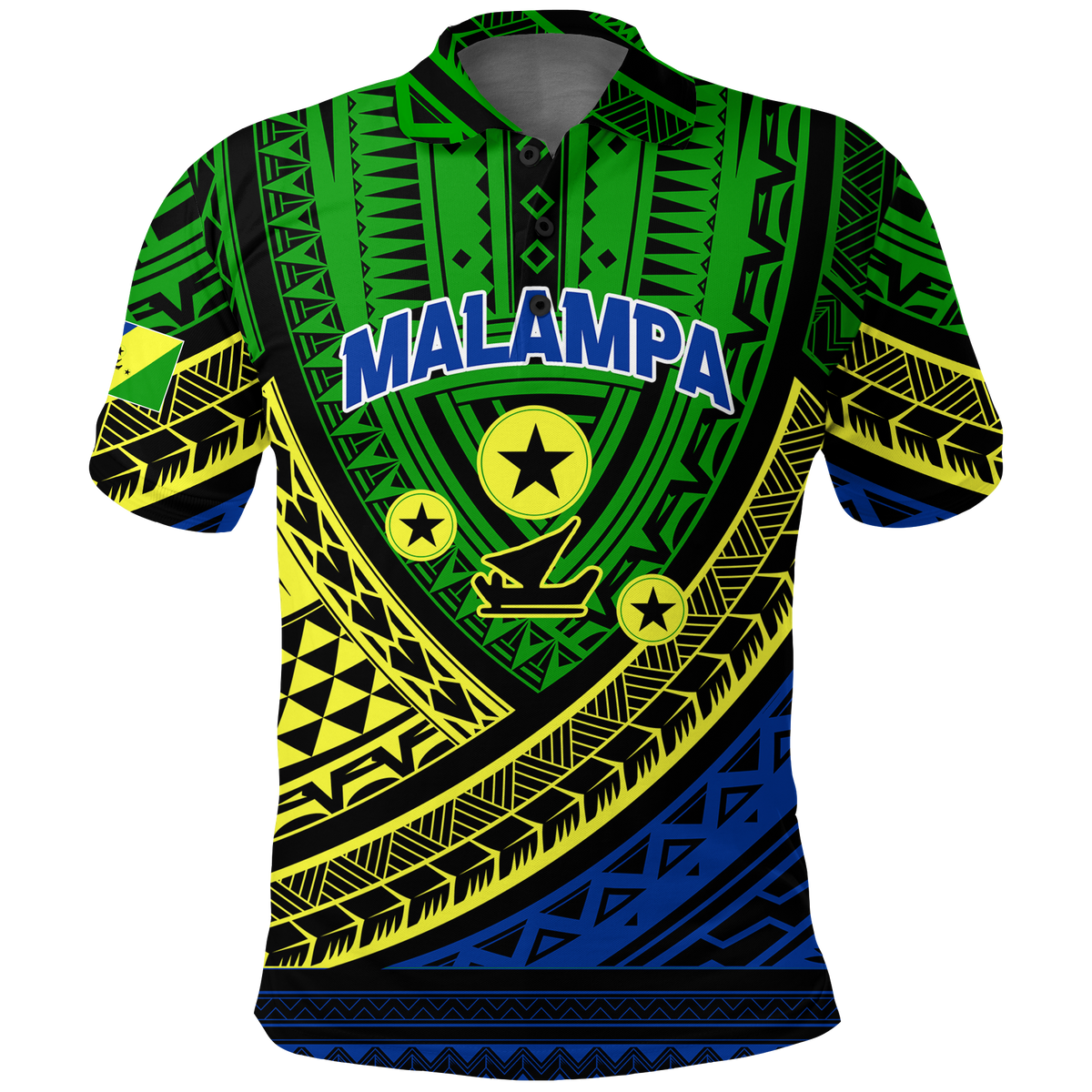 Custom Malampa Province Vanuatu Tribal Pattern Polo Shirt LT12 - Wonder Print Shop