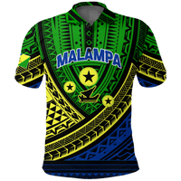 Custom Malampa Province Vanuatu Tribal Pattern Polo Shirt LT12 - Wonder Print Shop