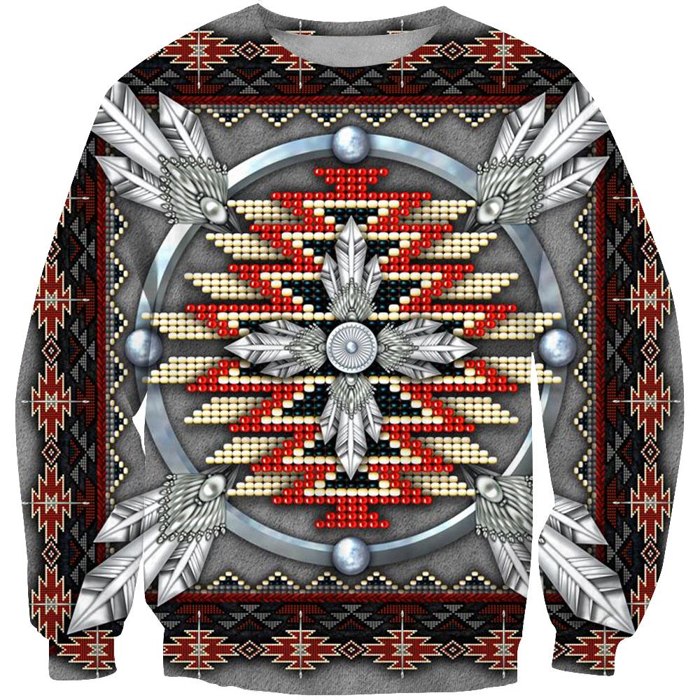 Naumaddic Arts Native American 3D Sweatshirt LT10 - Wonder Print Shop