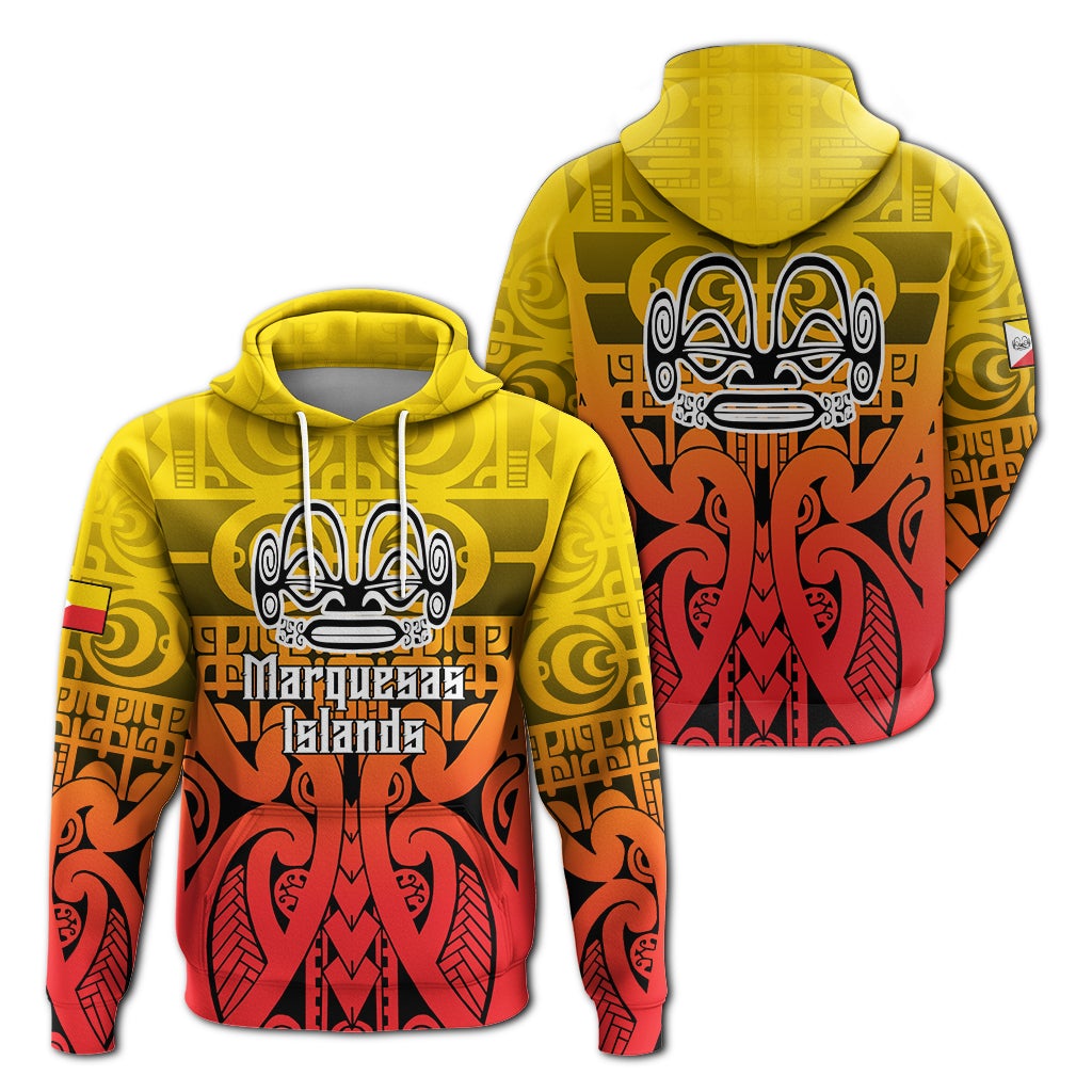 Marquesas Islands Marquesan Tattoo Hoodie LT12 - Wonder Print Shop