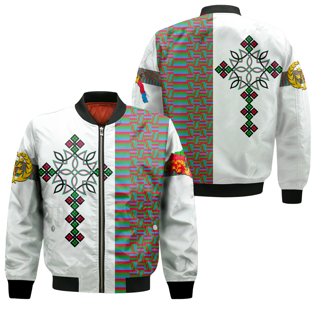 Eritrea Art Cross Bomber Jacket LT12 - Wonder Print Shop