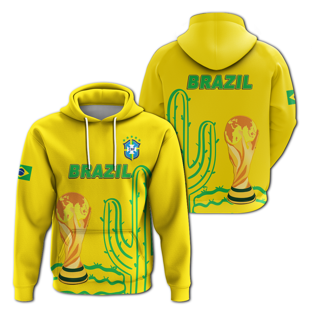 Brazil Champion Football 2022 Hoodie LT12 - Wonder Print Shop