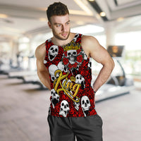 Skull Rose King - Death Cannot Divide Us  Men's Tank Top - LT2
