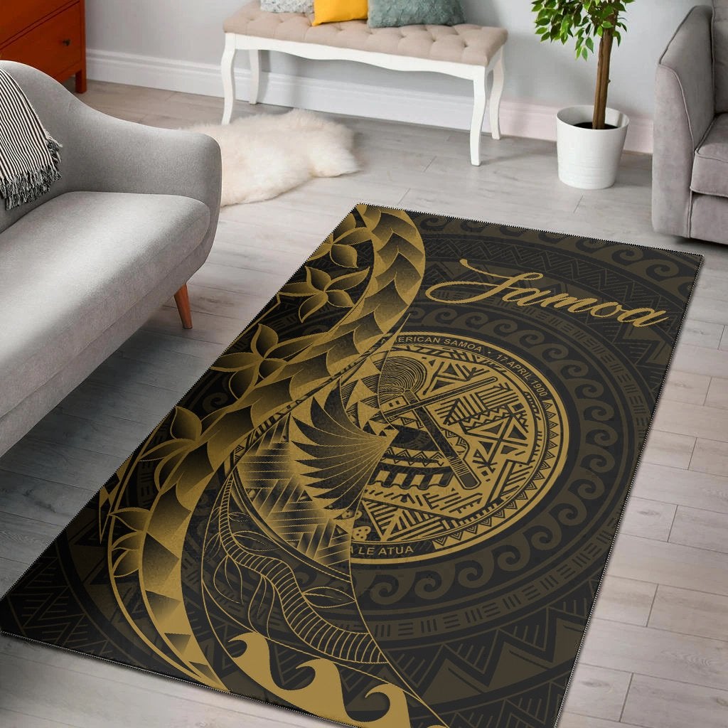 american-samoa-area-rug-polynesian-pattern-style-gold-color