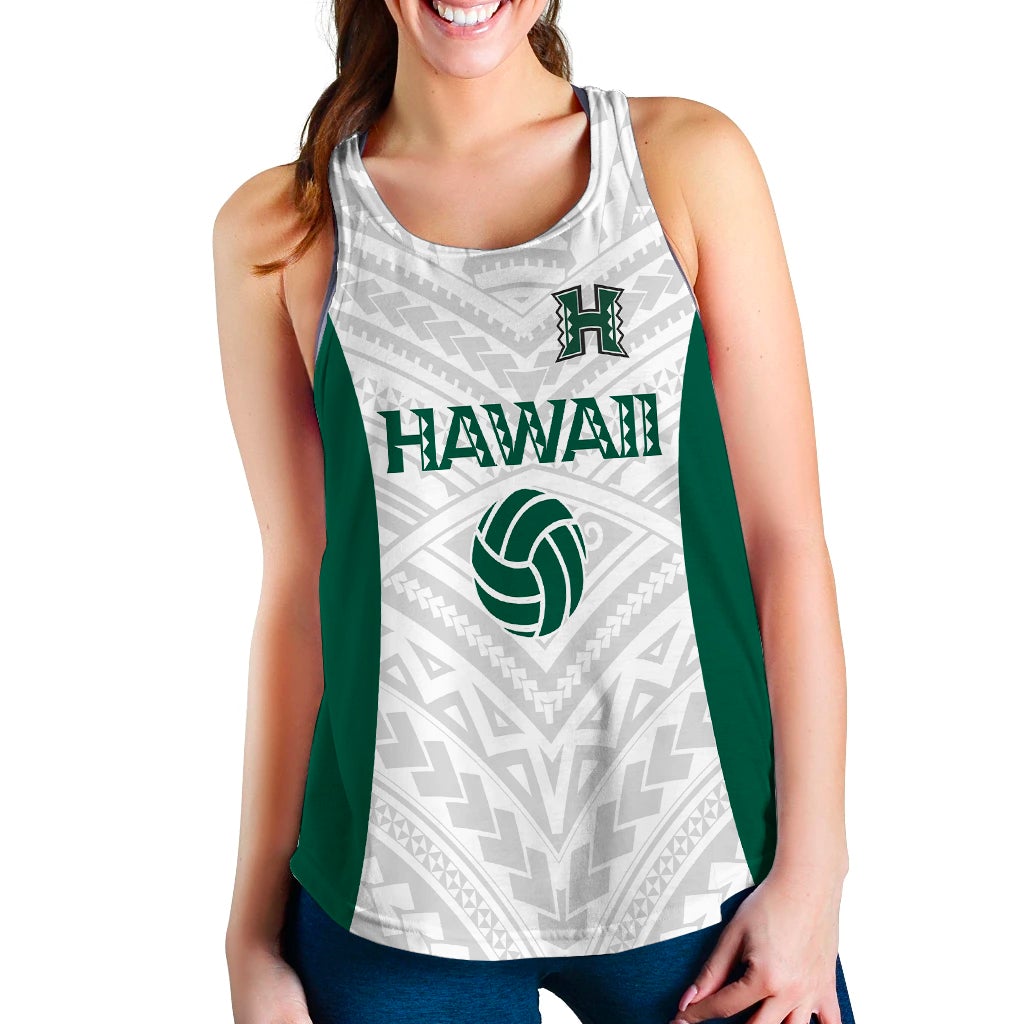 (Custom Personalised) Hawaii Women Tank Top - White Volleyball Team Supporter LT12 - Wonder Print Shop