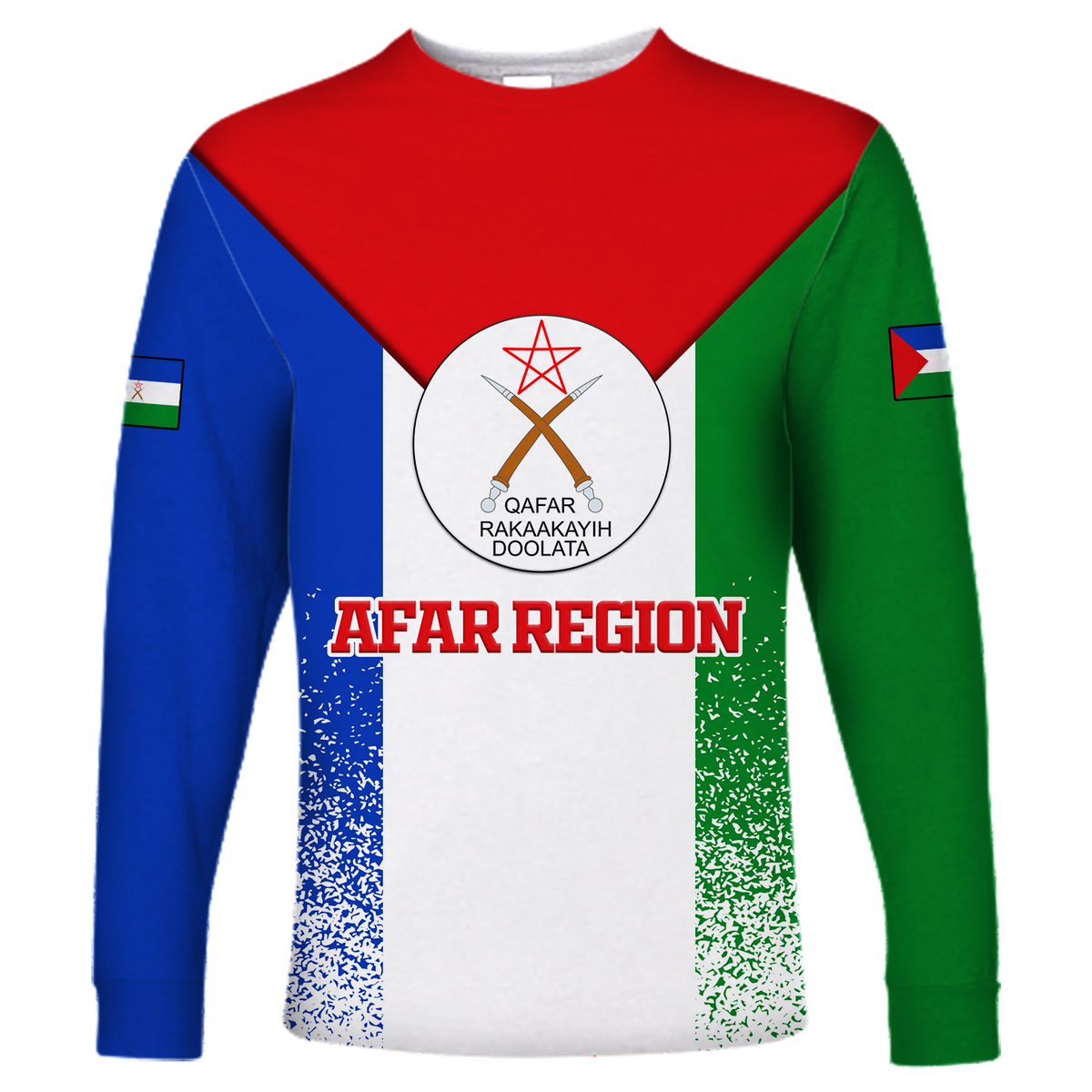 Afar Region Legend Ethiopia Long Sleeve Shirt LT12 - Wonder Print Shop