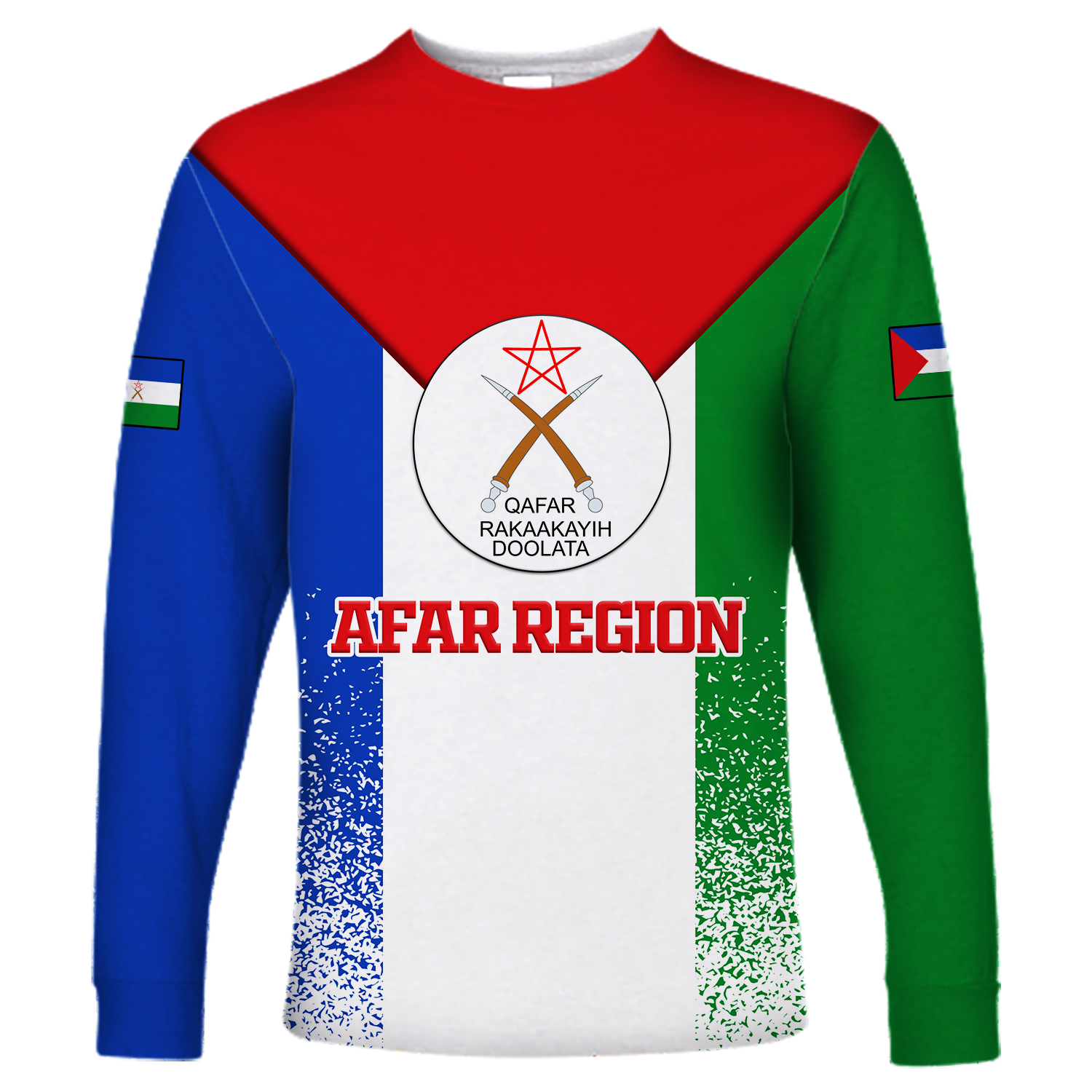 Afar Region Legend Ethiopia Long Sleeve Shirt LT12 - Wonder Print Shop