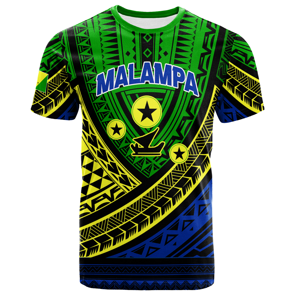 Custom Vanuatu Malampa Province Tribal Pattern T Shirt LT12 - Wonder Print Shop