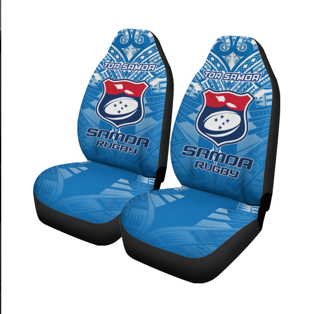 Samoa Rugby Toa Samoa Blue Style Car Seat Covers LT2 - Wonder Print Shop