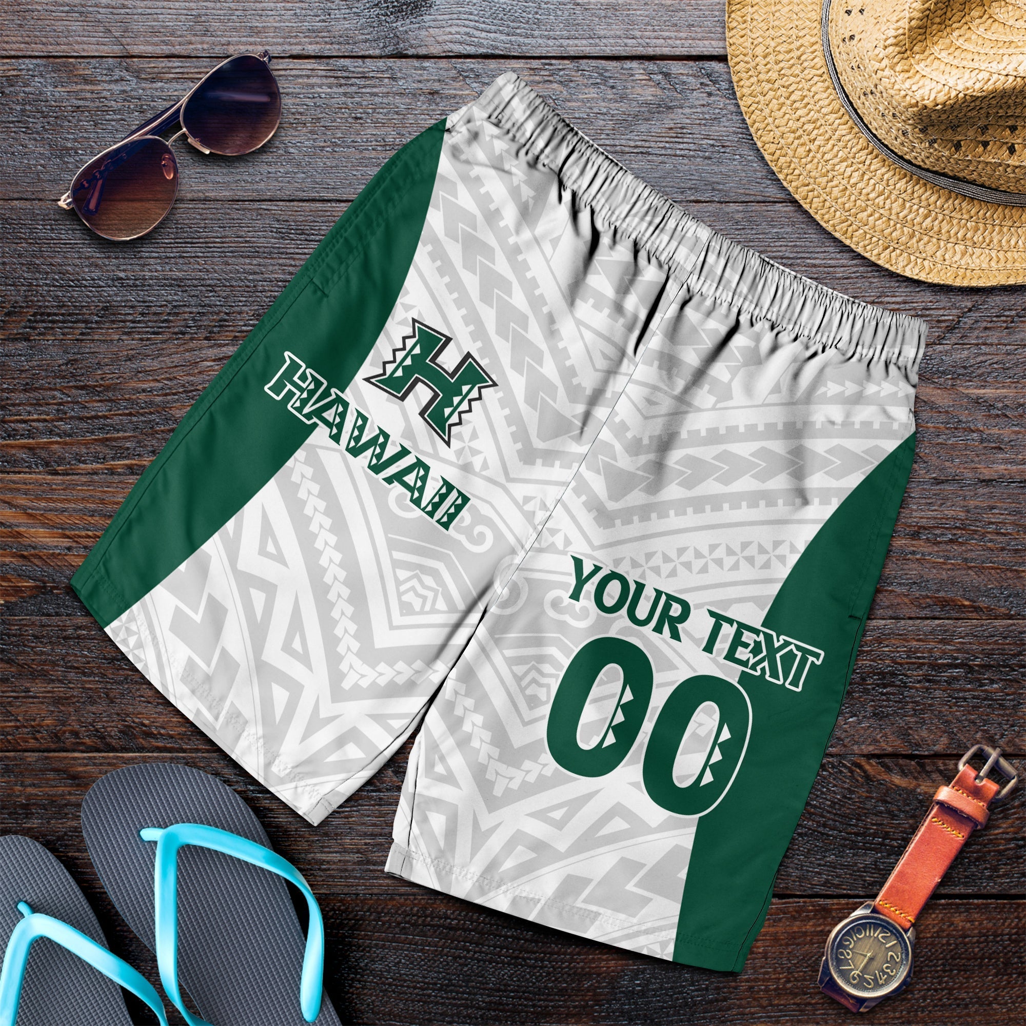 custom-personalised-hawaii-men-short-white-volleyball-team-supporter