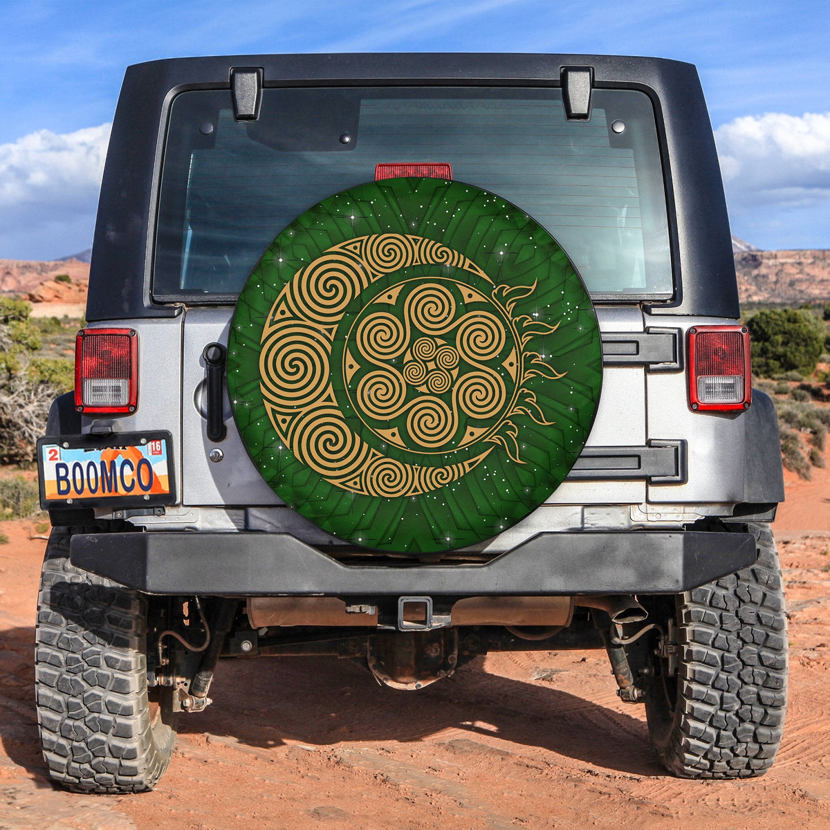 Celtic Spiral Celtic Moon And Sun Spare Tire Cover LT12 - Wonder Print Shop