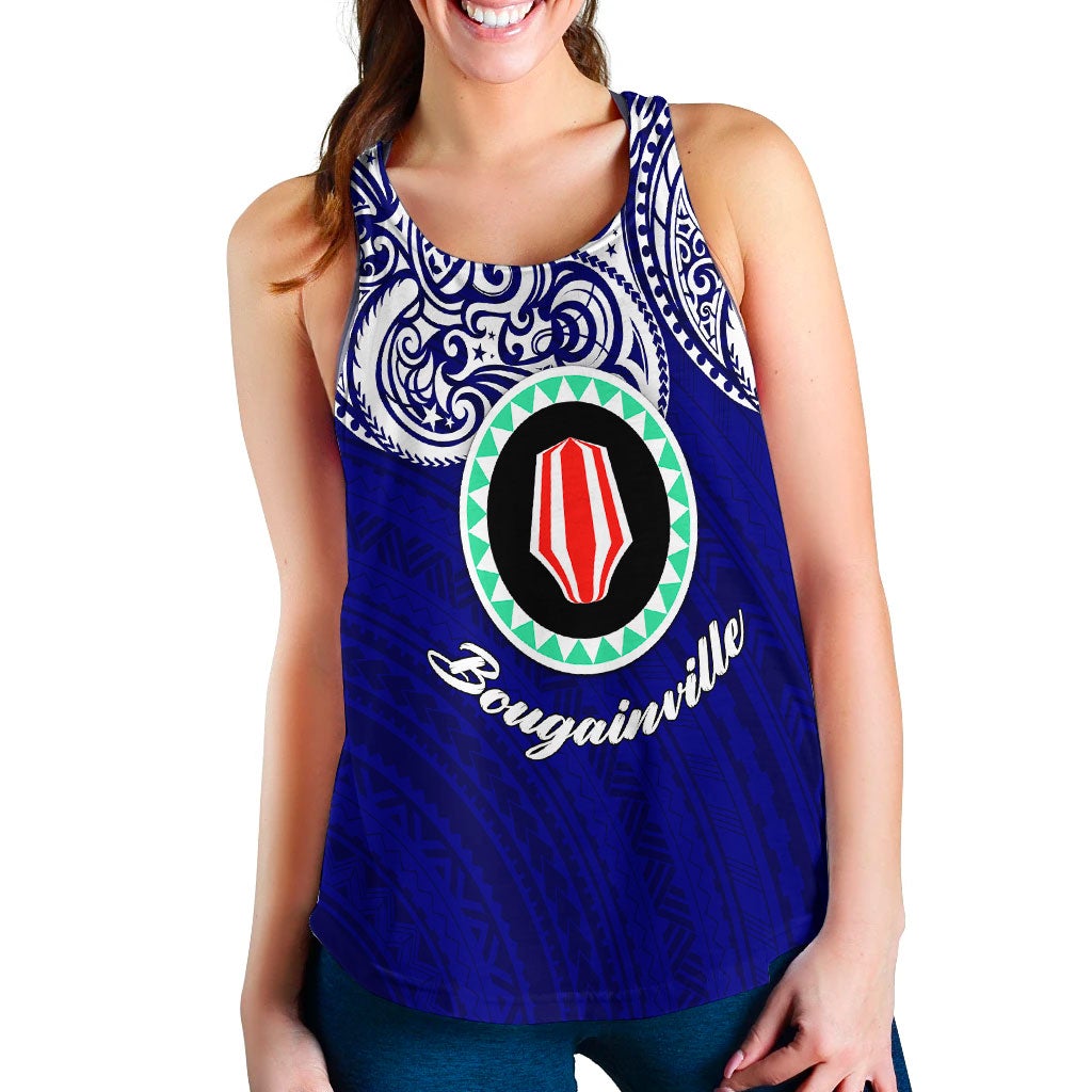 (Custom Personalised) Papua New Guinea Bougainville Pride Women Tank Top LT12 - Wonder Print Shop