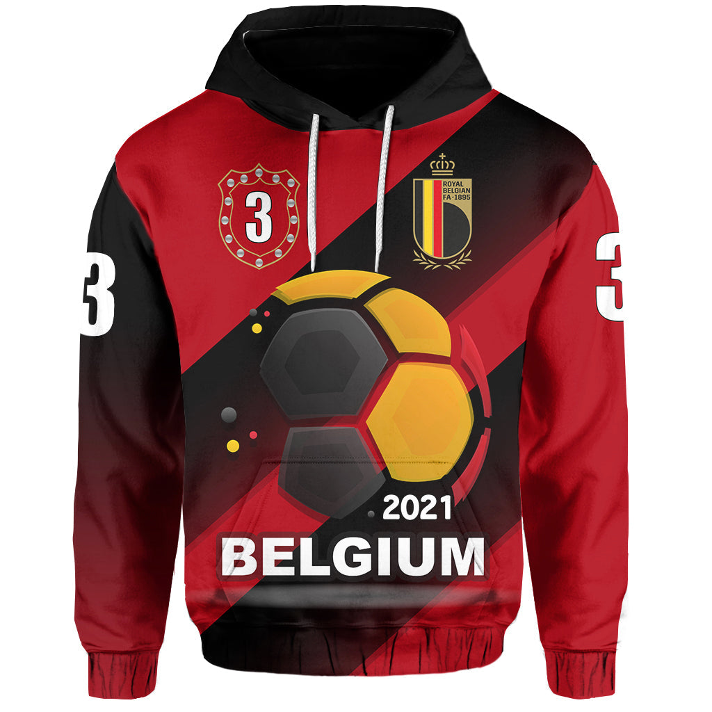 Custom Belgium Hoodie Football 2021 LT20 - Wonder Print Shop