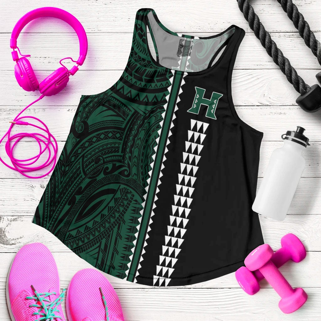 Hawaii Kakau Warrior Football Women Tank Top LT12 - Wonder Print Shop