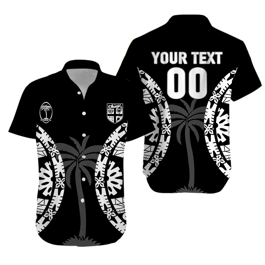 Custom Personalised Fiji Rugby Sevens Fijian Tapa Pattern Hawaiian Shirt LT12 - Wonder Print Shop
