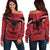 Albania Pride Women Off Shoulder Sweater LT12 - Wonder Print Shop