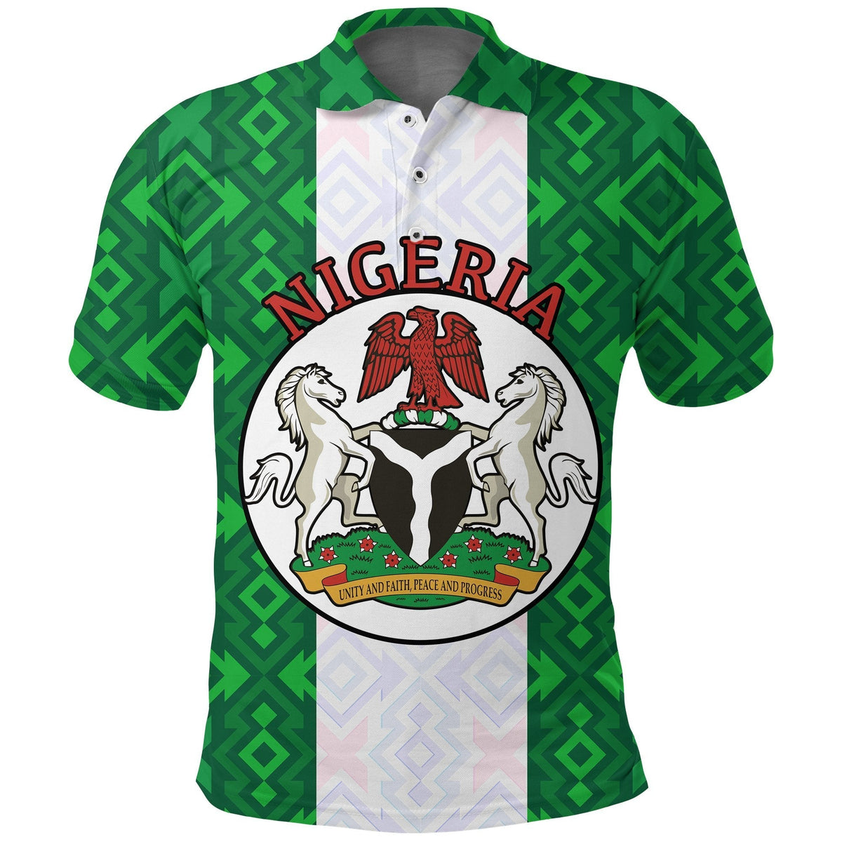 Nigeria African Patterns Polo Shirt LT20 - Wonder Print Shop