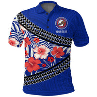 Custom Waianae High School Polo Shirt Hawaiian Hibiscus Flowers LT20 - Wonder Print Shop