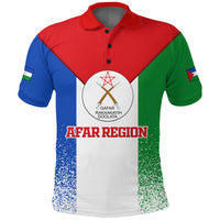 Afar Region Legend Ethiopia Polo Shirt LT12 - Wonder Print Shop