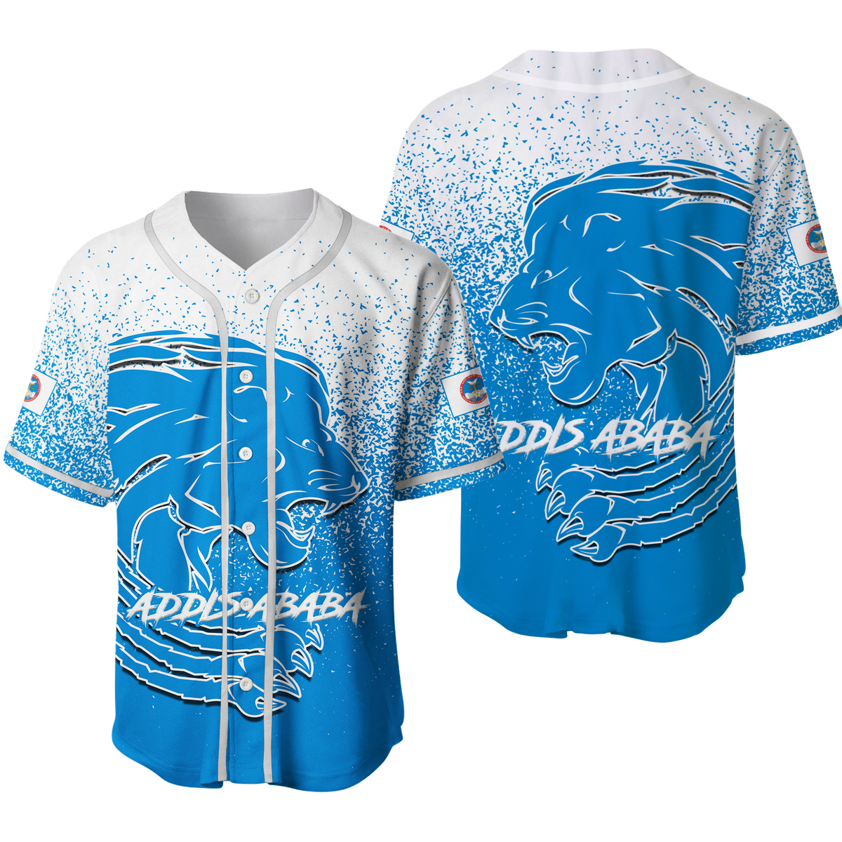 Addis Ababa Lion Legend Ethiopia Baseball Jersey LT12 - Wonder Print Shop