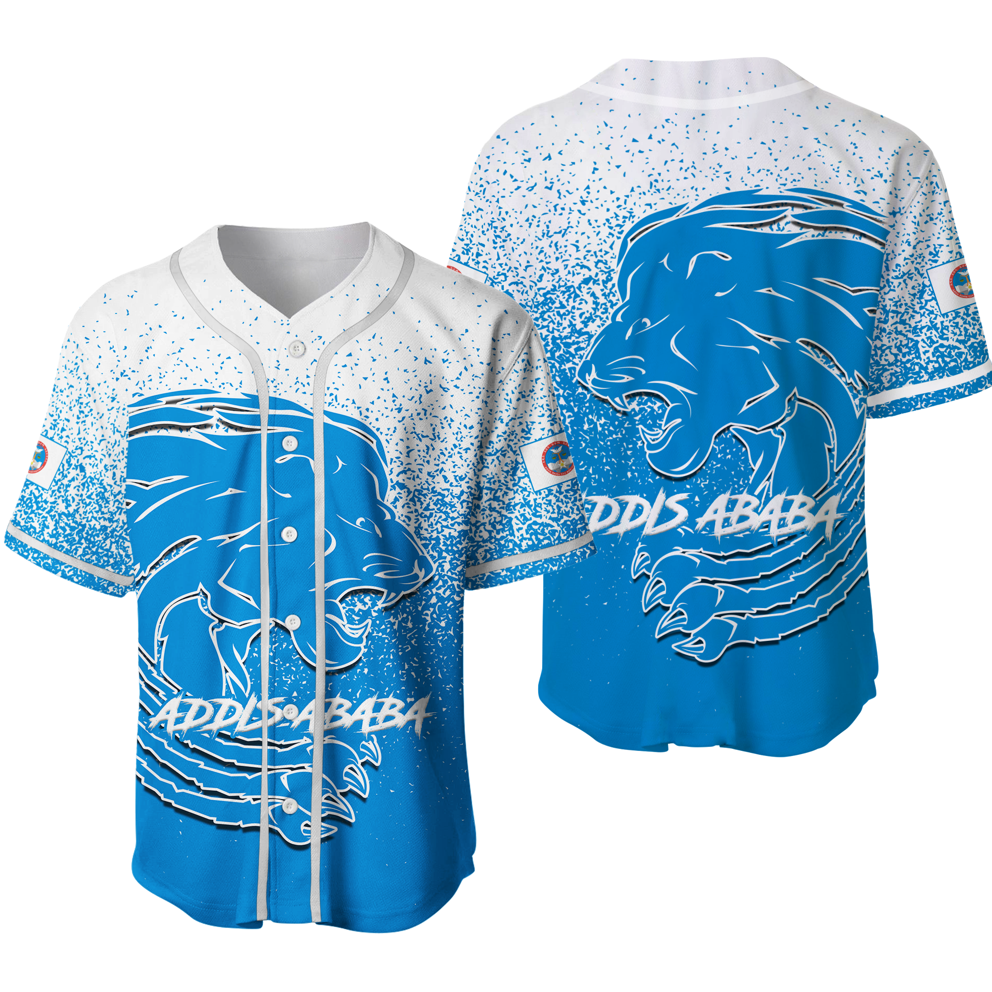 Addis Ababa Lion Legend Ethiopia Baseball Jersey LT12 - Wonder Print Shop