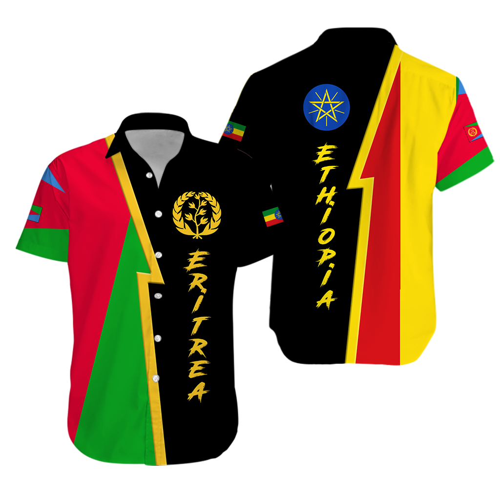 Eritrea Combine Ethiopia Flag Legend Hawaiian Shirt LT12 - Wonder Print Shop