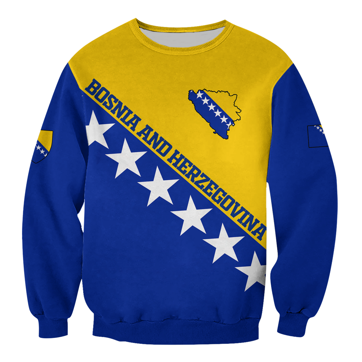 Bosnia and Herzegovina Pride Sweatshirt LT12 - Wonder Print Shop