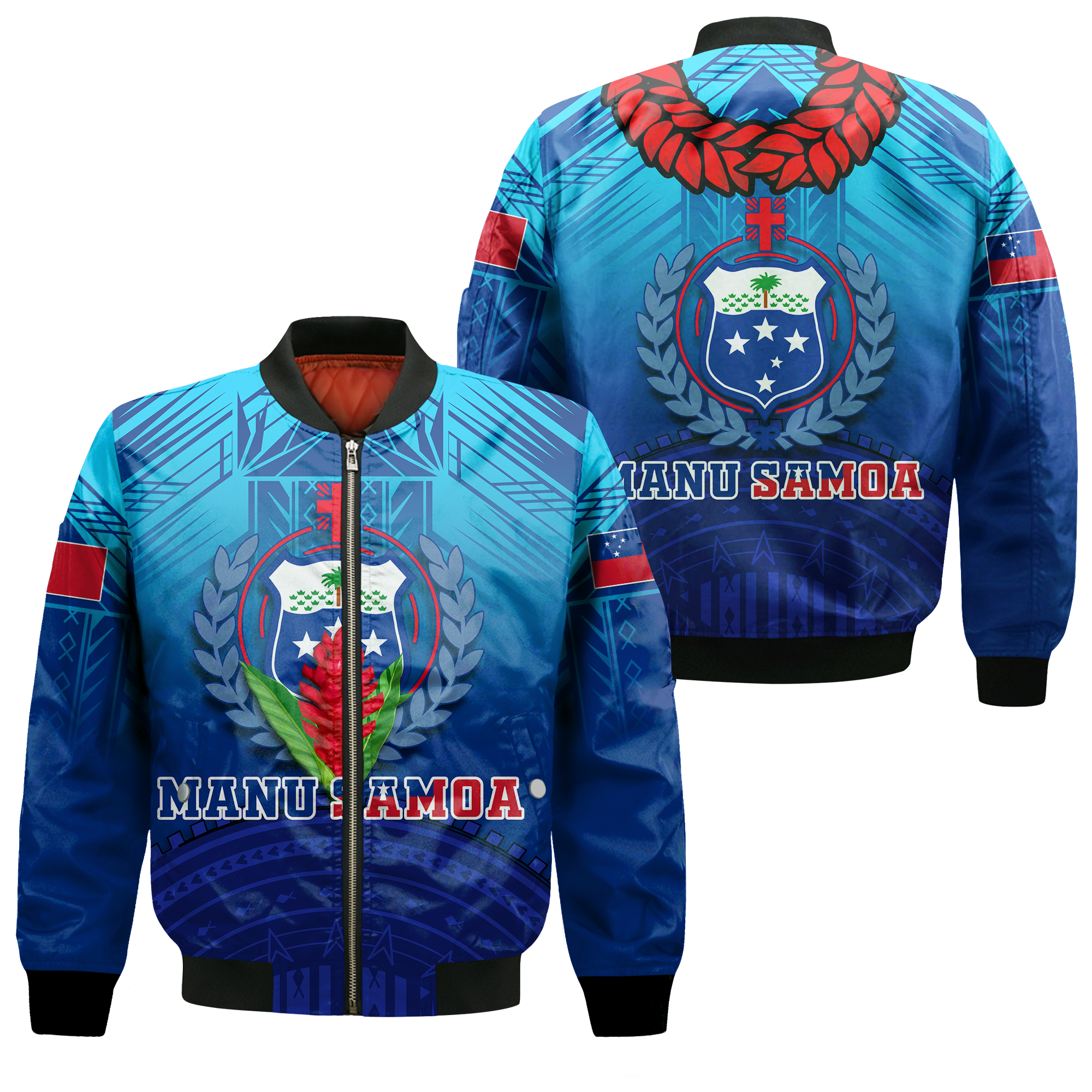 Manu Samoa Legend Bomber Jacket - LT12 - Wonder Print Shop
