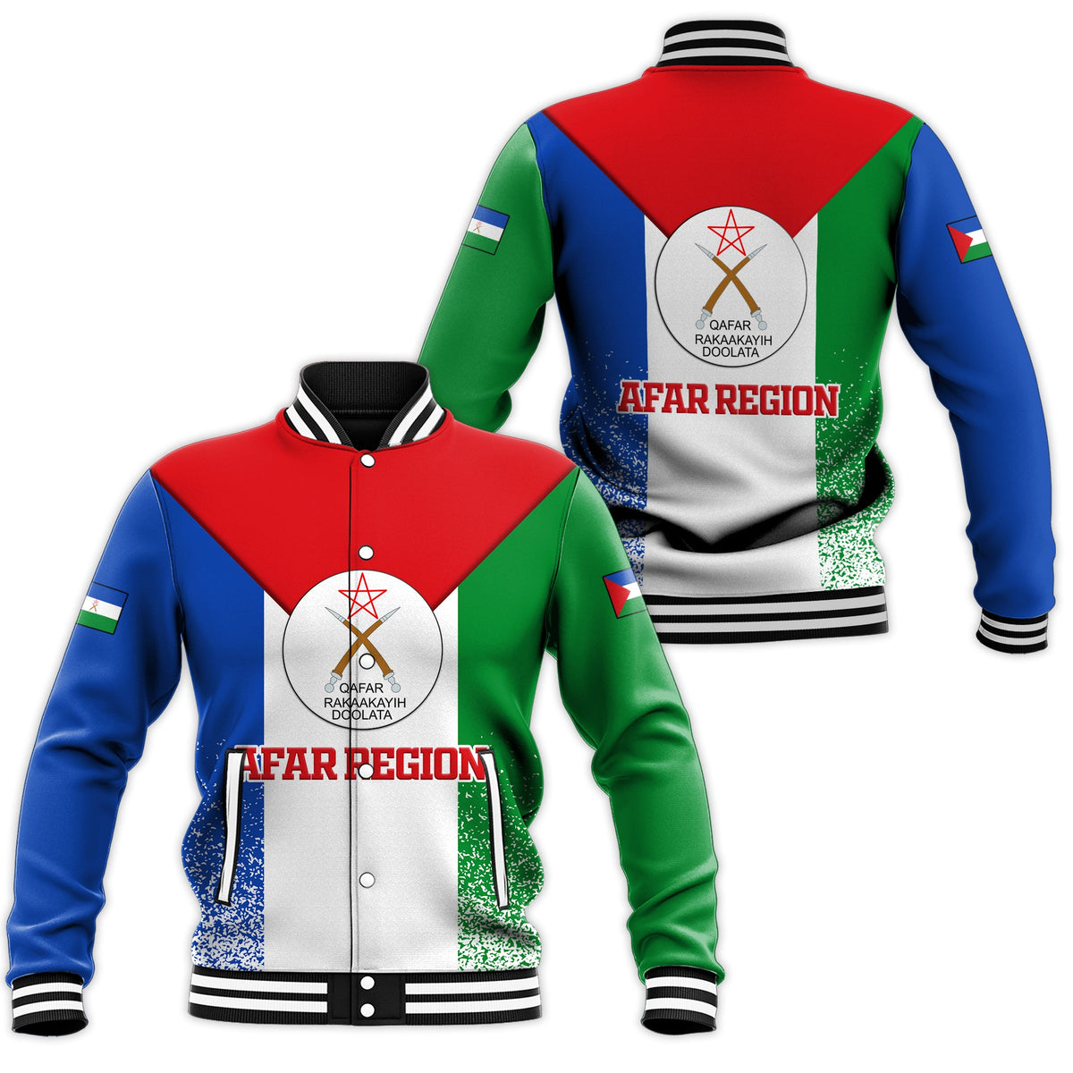 Afar Region Legend Ethiopia Baseball Jacket LT12 - Wonder Print Shop