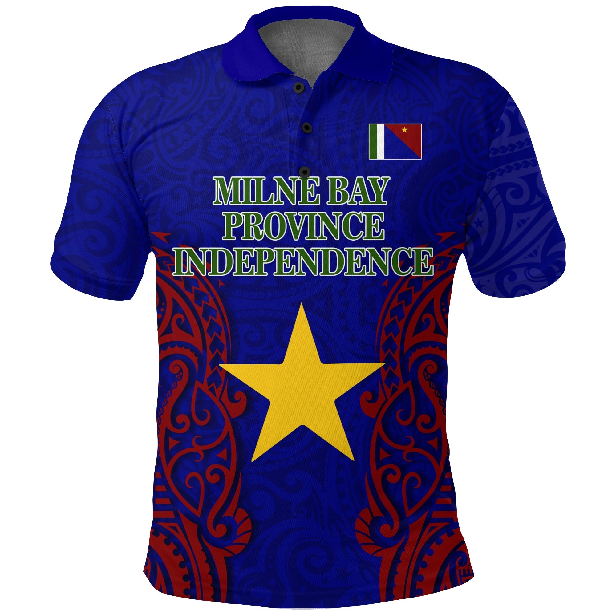 Papua New Guinea Milne Bay Province Independence Pride Polo Shirt LT12 - Wonder Print Shop