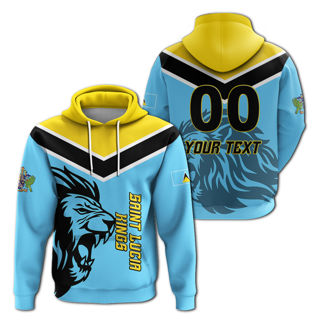 Custom Saint Lucia Kings Pride Hoodie LT12 - Wonder Print Shop