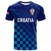 Custom Croatia Football 2022 Champions Pride T Shirt Blue LT12 - Wonder Print Shop