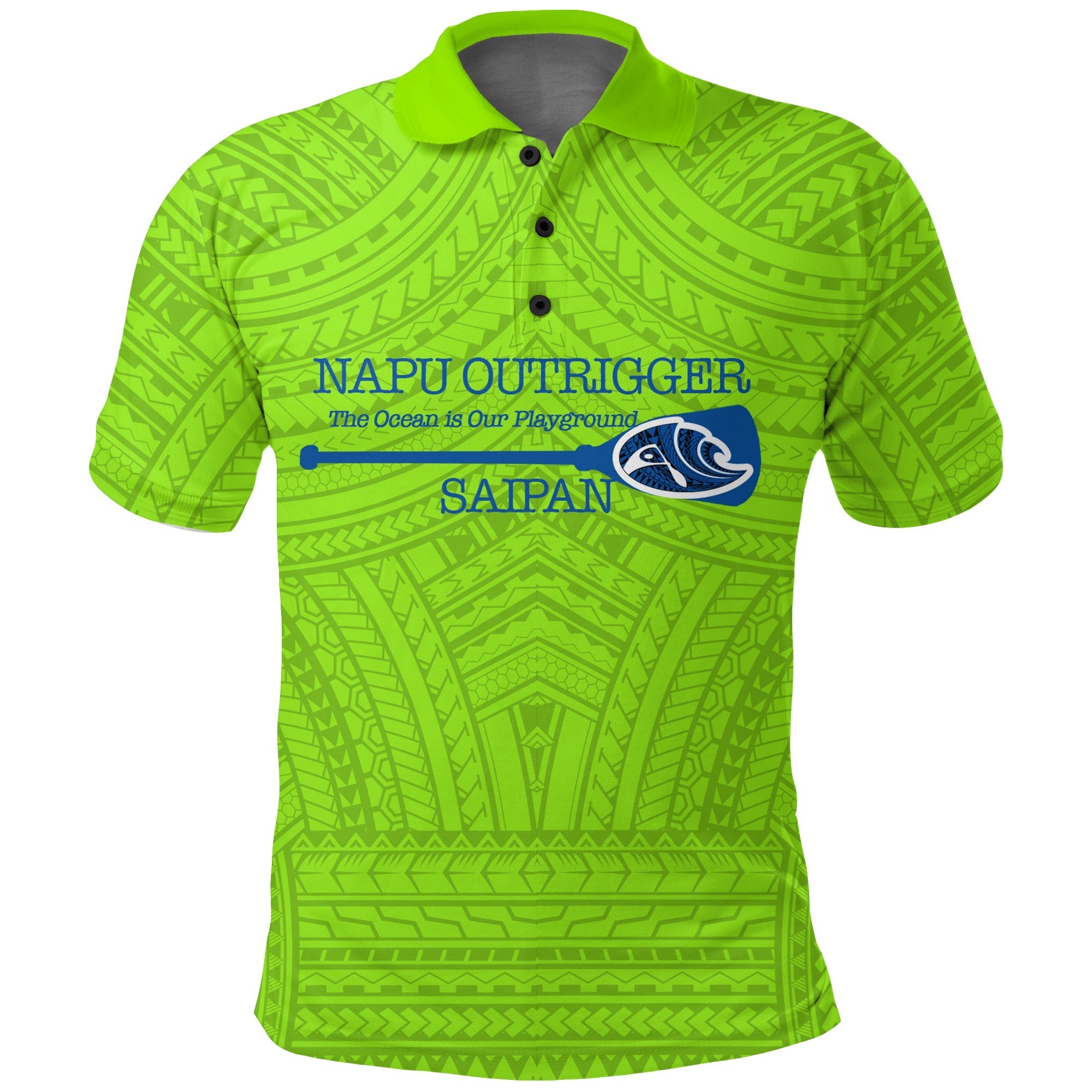 NAPU Outrigger Canoe Club Polo Shirt LT12 - Wonder Print Shop