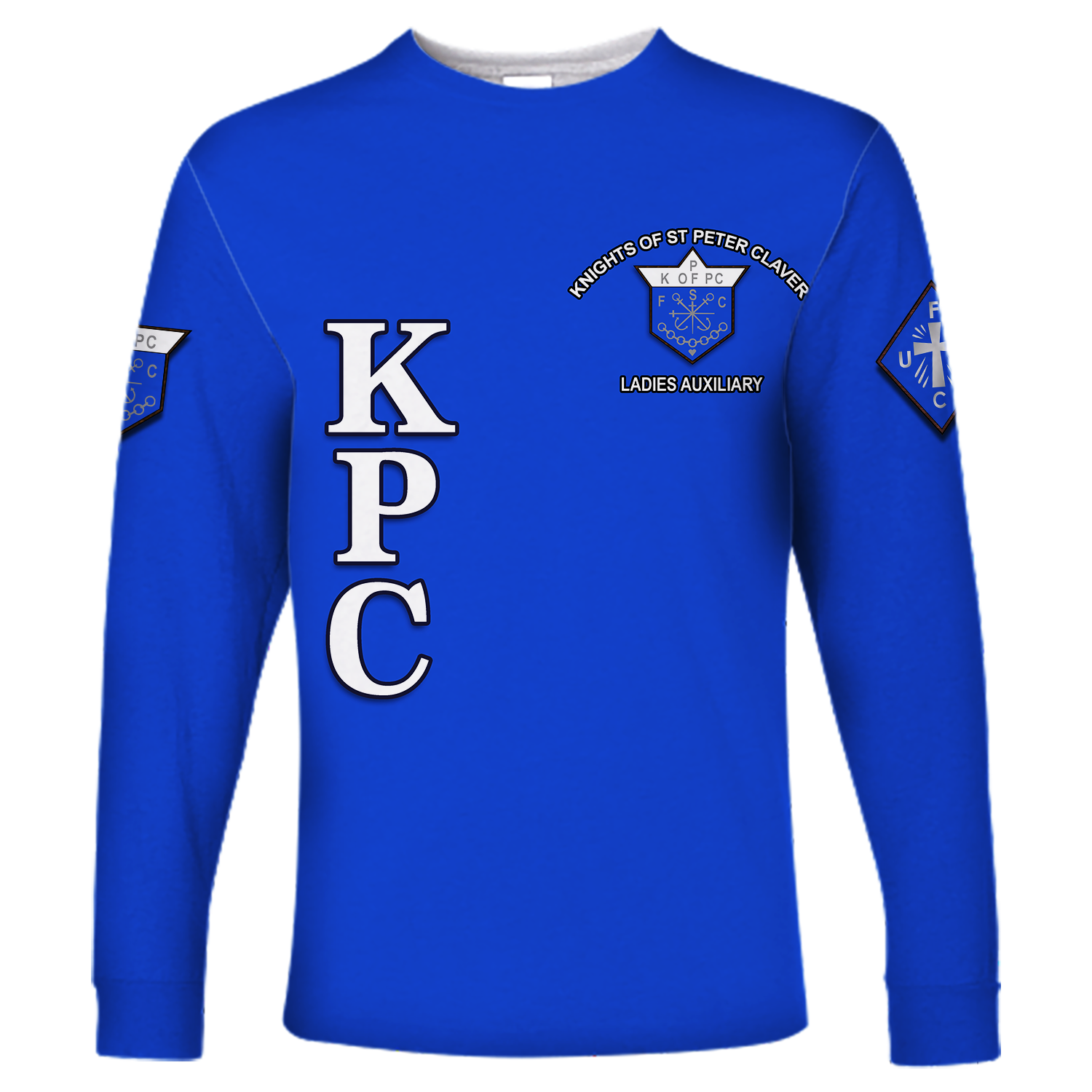 Knights of Peter Claver and Ladies Auxiliary Long Sleeve Shirt LT12 - Wonder Print Shop