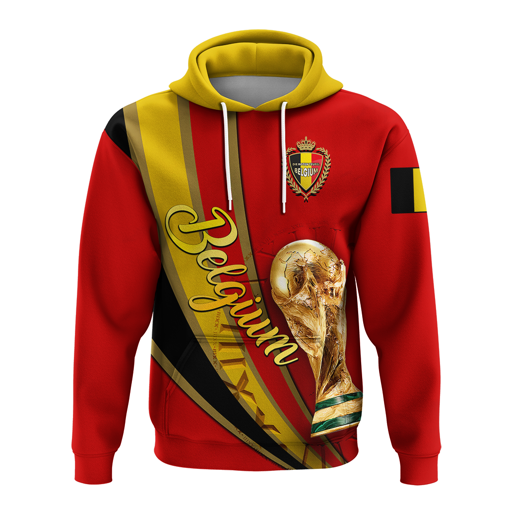 Belgium Football 2022 Hoodie LT2 - Wonder Print Shop