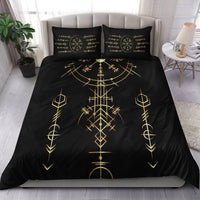 Viking Helm of Awe Gold Art Bedding Set LT12 - Wonder Print Shop