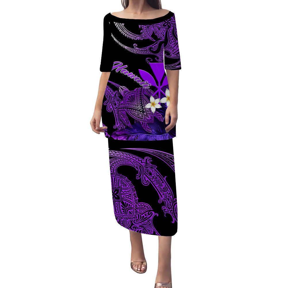 hawaii-turtle-with-plumeria-leaf-purple-puletasi-dress