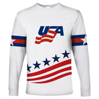 (Custom Personalised) USA Hockey Pride Long Sleeve Shirt LT12 - Wonder Print Shop